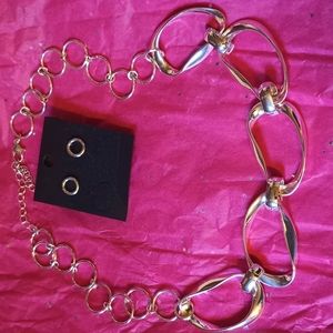 Earring and Necklace set silver